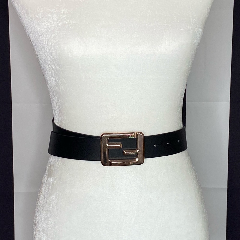 Black F Logo Belt